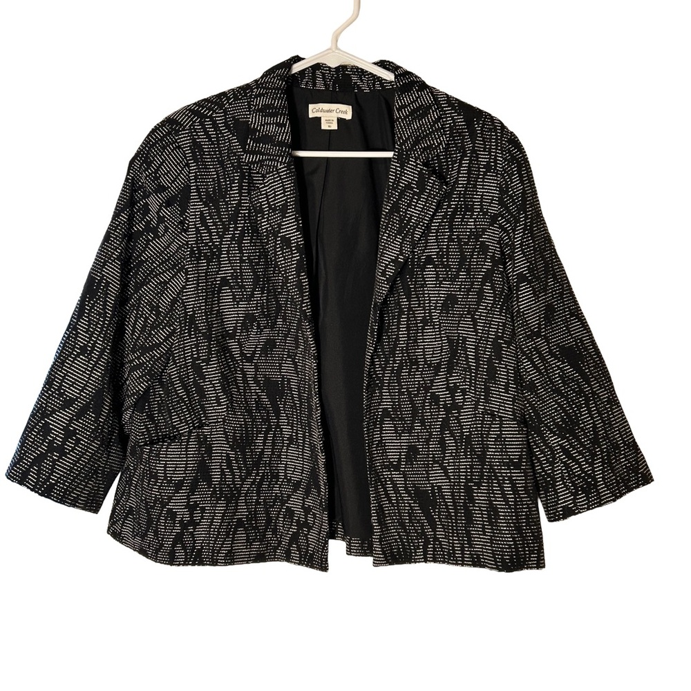 Coldwater Creek Black and White‎ Women's Blazer